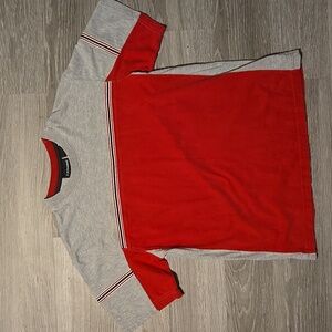 Vintage No Boundaries Elastic Striped T-Shirt (M)